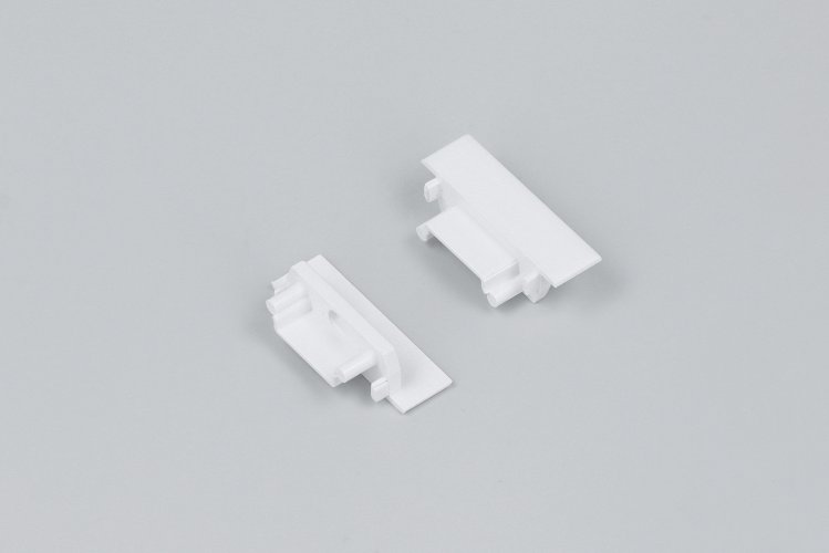 Difuzory a koncovky - Koncovka profilu GROOVE14.V2 s otvorem, bílá, K6999901 - foto 1