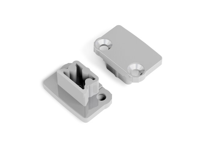 Difuzory a koncovky - FLOOR8 koncovka stříbrná, G6999940 - foto 1