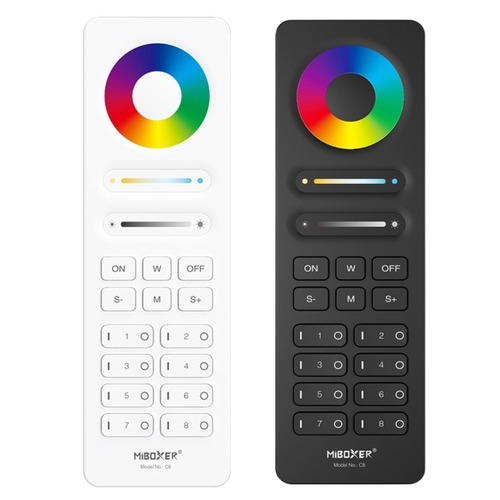 2,4Ghz Ovladače (RGB+CCT, stmívače) - 8 kanálový dálkový ovladač, RGB + CCT, 2.4GHz, C8, Mi-Light - foto 1