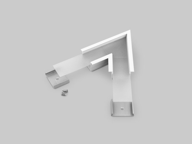 Úchyty, spojky, závěsný materiál - VARIO30-07 rohová spojka 60 st bílá, V4780001s - foto 1