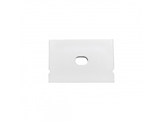 Difuzory a koncovky - Koncovka profilu Surface 7 s otvorem, bílá - foto 1