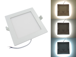 LED panely čtvercové - Hranatý 18W CCT LED panel, nastavení barvy 3000-6500K, 1450Lm, 3 roky záruka, OP2596