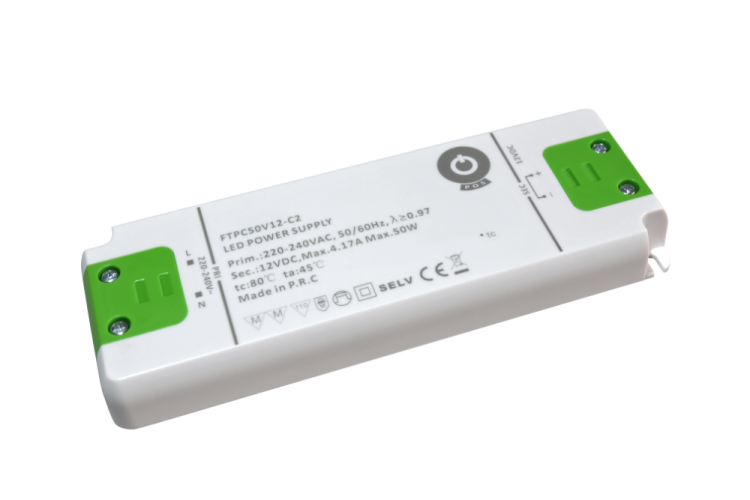 Napájecí zdroje 12V - 50W Nábytkový napájecí zdroj, FTPC50V12-C2, 12V, 4,16A, IP20 - foto 1