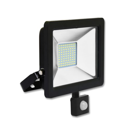 Přisazené reflektory s čidlem - LED reflektor STAR 20W SMD PIR, studená bílá, IP65 - foto 1