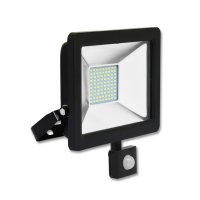 Přisazené reflektory s čidlem - LED reflektor STAR 20W SMD PIR, studená bílá, IP65