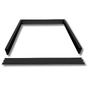 Příslušenství pro LED panely - Černý rám pro přisazení backlit panelů 60x60, 61x61x6,8 - foto 2