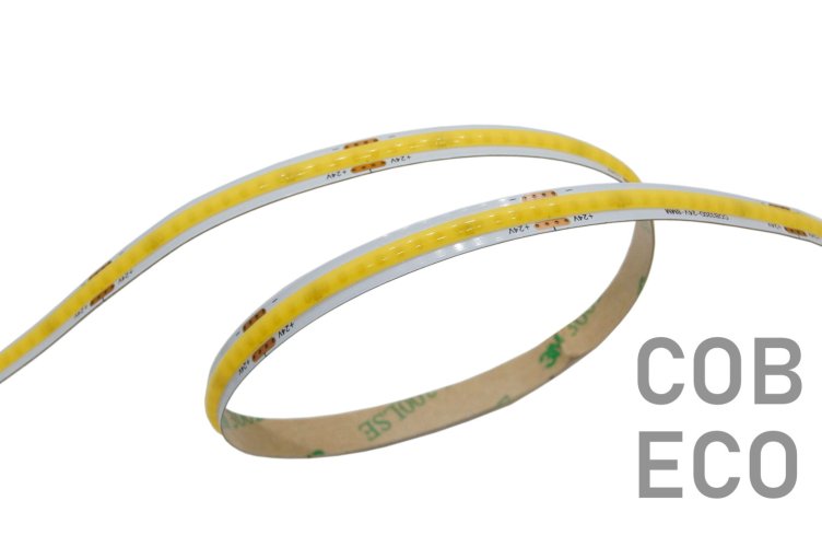 LED pásky vhodné pro výstavy, 50m kotouče - LED pásek COB 10W, 320LED, CRI>90, 8mm, 2OZ, 3M, 24VDC, IP20 - foto 1