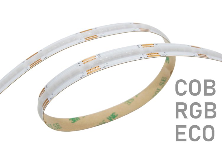 LED pásky vhodné pro výstavy, 50m kotouče - 14W RGB COB LED pásek, 10mm, 576LED/m, 24VDC, IP20 - foto 1