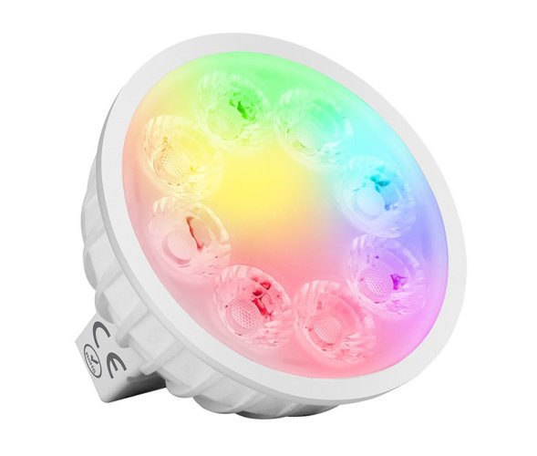 LED žárovky - 4W LED žárovka RGB+CCT, MR16, RF 2.4GHz, FUT104, Mi-Light - foto 1