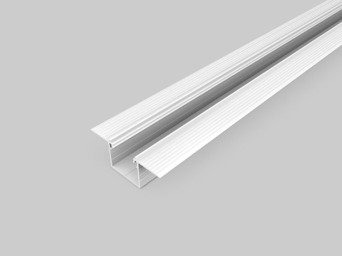 Rovné podomítkové - Hliníkový vestavný profil LINEA-IN20 TRIMLESS, bílý, E/F - foto 1