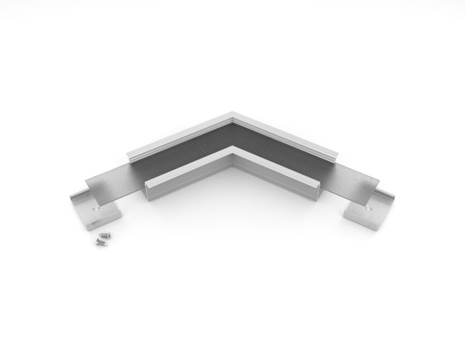 Úchyty, spojky, závěsný materiál - VARIO30-07 rohová spojka 120st eloxovaná, V4810020s - foto 1