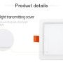 Vestavné svítidla - 9W LED čtvercové svítidlo downlight RGB+CCT, RF 2.4GHz, FUT064, Mi-Light - foto 16