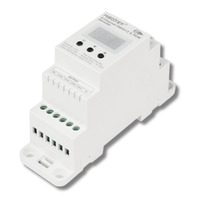 DMX512 Decoder - Dekodér DMX512 & RDM, 4 kanály, DIN lišta, 12–48V DC, 20A, IP20, Mi-Light, D4-T
