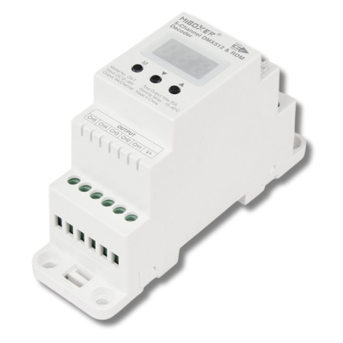 DMX512 Decoder - Dekodér DMX512 & RDM, 5 kanálů, DIN lišta, DC 12-48 V, 18A, IP20, Mi-Light, D5-T - foto 1