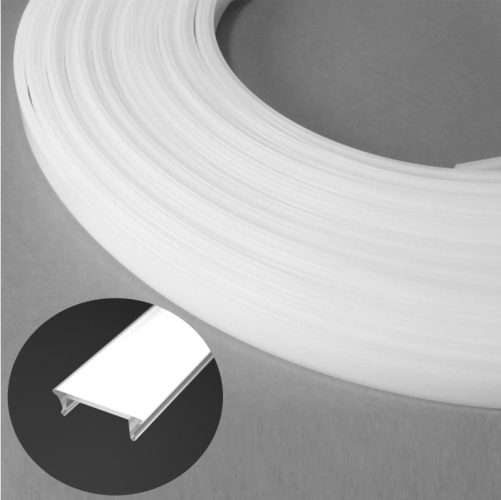 Difuzory a koncovky - Flexibilní silikonový difuzor type 3, mléčný, 1m/2m/20m/50m - foto 1