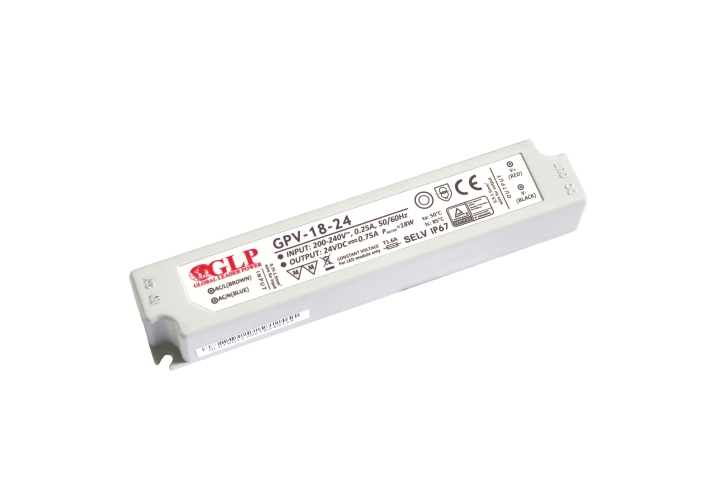 Napájecí zdroje 24V - 18W LED zdroj GPV-18-24, 0,75A, 24V  - foto 1