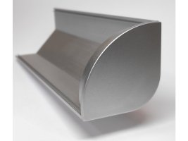 Difuzory a koncovky - Koncovka pro profil CORNER 4, plná, stříbrná