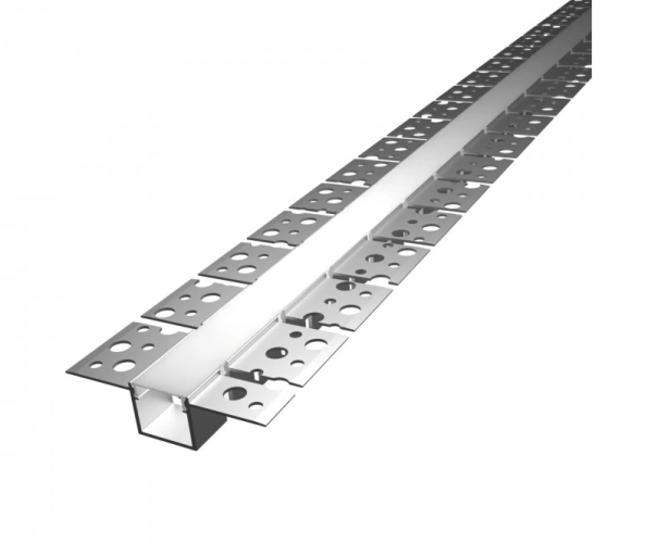 Podomítkové, sádrokartonové profily - Hliníkový ohebný LED profil RECESSED 14, 2m, zapuštěný, stříbrný  - foto 1