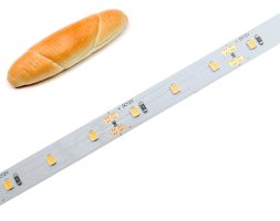 Potravinářské, UV a speciální LED pásky - Potravinářský pásek: PEČIVO, 2600K, 12W/m, PROFI, 12V, IP20, 60LED/m, SMD2835, záruka 5 let