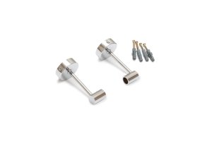 Úchyty, spojky, závěsný materiál - Dvojitý držák PEN12 chromový 300mm, F7009803