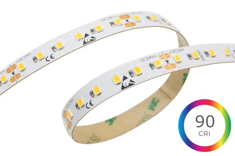 Jednobarevné LED pásky 12V, 24V, 230V - Jednobarevný LED pásek 10W, 120LED, CRI>90, 10mm, 2OZ, 300LSE, 24VDC, 3 roky záruka - foto 1