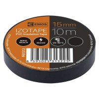 Tmely, lepící pásky, bužírky, kotvící materiál - Izolační páska PVC 15mm / 10m černá