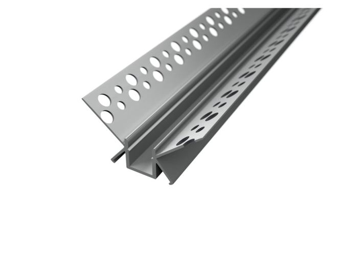 Podomítkové, sádrokartonové profily - Hliníkový LED profil RECESSED 10, zapuštěný, stříbrný - foto 1