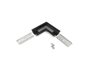 Úchyty, spojky, závěsný materiál - Rohová spojka profilu GROOVE10 černý elox, 76530021