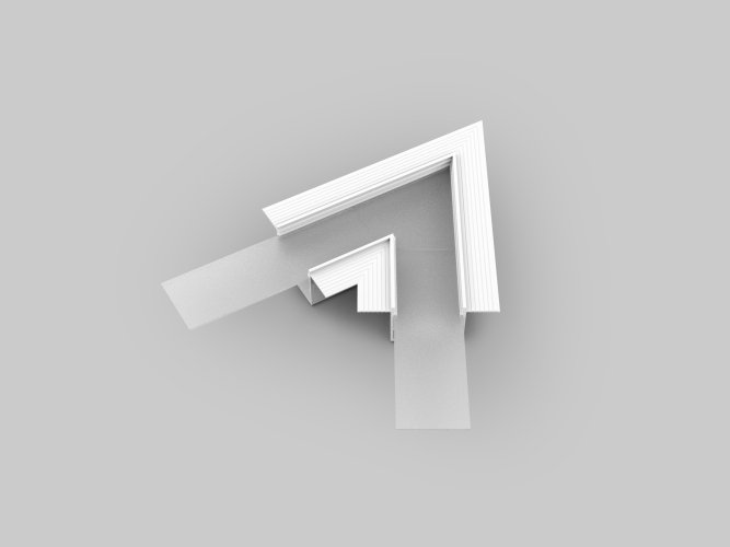 Úchyty, spojky, závěsný materiál - VARIO30-05 rohová spojka 60 st bílá, V4720001s - foto 1