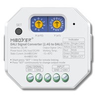 Ovladače, řídící jednotky - Převodník signálu 2.4G na DALI, pro jednobarevné a RGB+CCT svítidla, 2.4GHz, Mi-Light, DL-RF