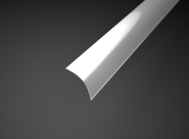 Difuzory a koncovky - Difuzor pro profil CORNER 2 kulatý, mléčný, LP202-MILKC