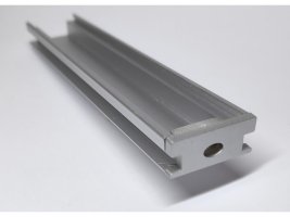 Difuzory a koncovky - Koncovka pro profil FLOOR s otvorem, stříbrná 