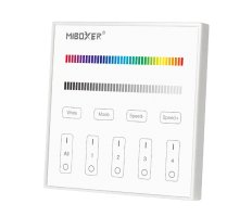 2,4Ghz Ovladače na stěnu - 4 zónový nástěnny ovladač RGBW, T3, AC100-240V, Mi-Light