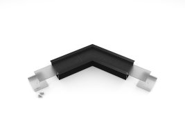 Úchyty, spojky, závěsný materiál - VARIO30-07 rohová spojka 120st černý elox, V4810021s