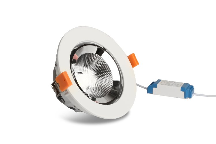 Vestavná svítidla - Výklopné rotační svítidlo 20W do podhledu, 230V, 360°/45° - foto 1