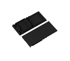 Difuzory a koncovky - Koncovka profilu COMBO30-01A-E9, černá, V6999102