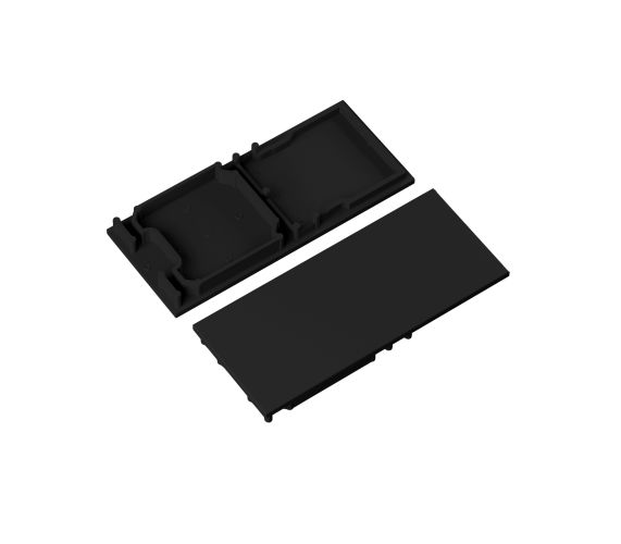 Difuzory a koncovky - Koncovka profilu COMBO30-01A-E9, černá, V6999102 - foto 1