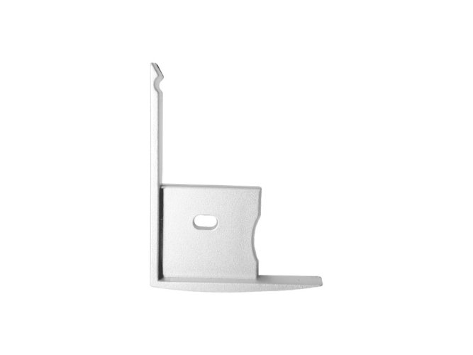 Difuzory a koncovky - Koncovka profilu RECESSED 7 s otvorem, bílá - foto 1