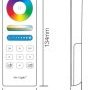 2,4Ghz Ovladače (RGB+CCT, stmívače) - 1 zónový ovladač RGB+CCT, FUT088, 2.4GHz RF, Mi-Light - foto 5