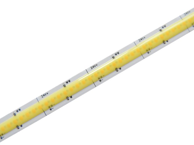 Dvoubarevné LED pásky - CCT - 11+11W/m CCT COB LED pásek PROFI, 10mm, 576LED/m, 24VDC, 2700-6500K, IP20 - foto 1
