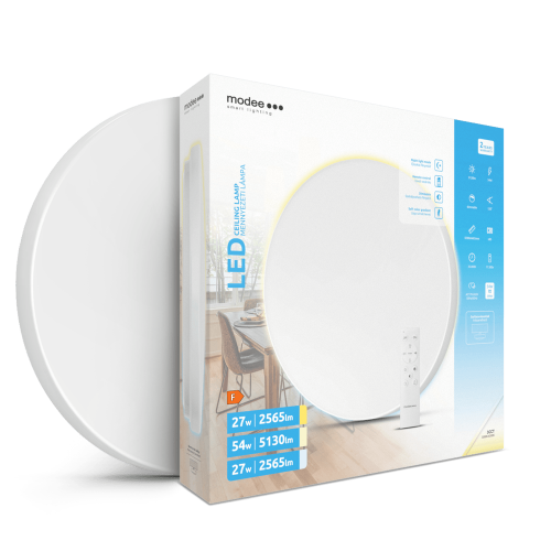 Kruhová - Modee Lighting LED stropní svítidlo, A-B201, CRI >85, CCT, dálkové ovládání - foto 1