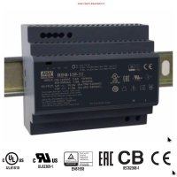Napájecí zdroje 48V - Napájecí zdroj na DIN lištu 153W 48V, HDR-150-48, 48V, 1,92A, IP20