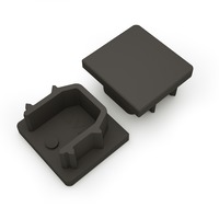 Difuzory a koncovky - Koncovka LED profilu AVA BASELYTE-10 HIGH plná, černá