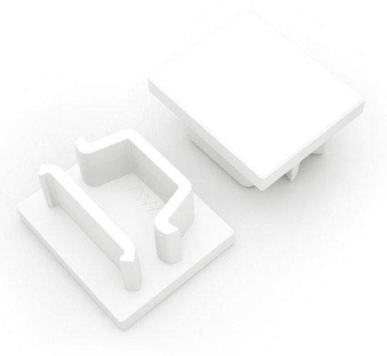 Koncovka LED profilu AVA MAGLYTE-10 plná, bílá - foto 1