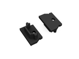 Difuzory a koncovky - UNI12 koncovka černá s otvorem, A1890002