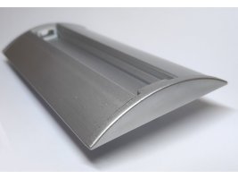 Difuzory a koncovky - Koncovka profilu Surface 4 plná, stříbrná