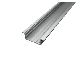 Vestavné profily - Hliníkový LED profil RECESSED 3, zapuštěný, stříbrný