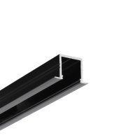 Vestavné profily - Hliníkový vestavný profil SMART-IN16, černý, BC3/U4