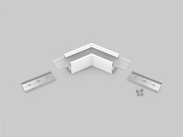 Úchyty, spojky, závěsný materiál - LINEA20 rohová spojka 120 st bílá, C1880001