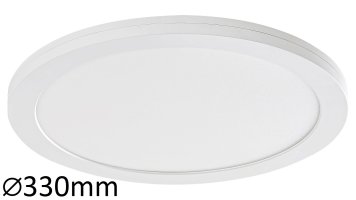 Kruhová - Stropní LED svítidlo Rabalux 1490, Sonnet, LED 30W, bílé, IP20